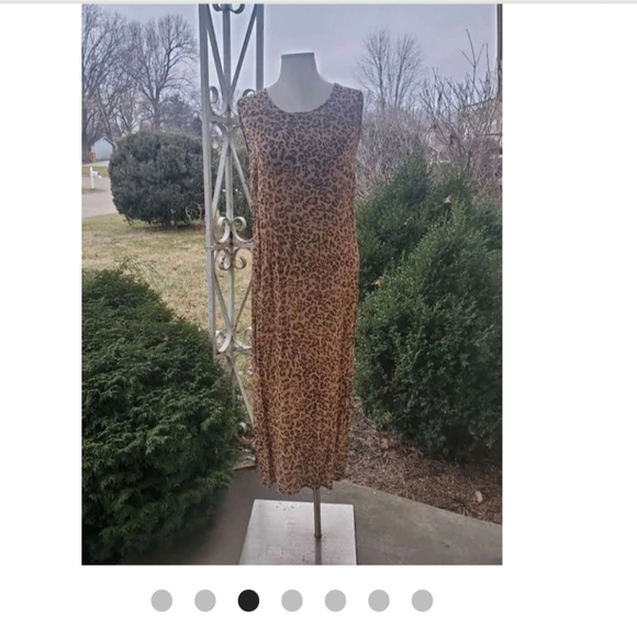 💥BLACK FRIDAY BOGO FREE EVERYTHING💥 SMALL 90s Leopard Print Maxi Dress Set - Picture 3 of 6